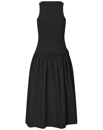 Stine Goya - Casual Tank Midi Kjole - Black